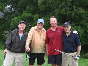 At a CCH golf outing (from left), Geoff Cooper, Graham Southall, Executive Director Ed Shurna, Board Secretary Rich Goldstein