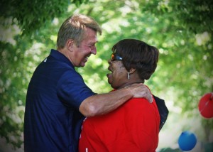 With Executive Director Ed Shurna at the Sweet Home Chicago victory picnic (Betsy Neely Sikma)