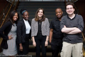 Our 2014 law interns (from left), Ashley Vanardo, Nicole Scott, Nicole Serban, Harry Chapeta and Nickolas Kaplan (Photo by Jeff Foy)